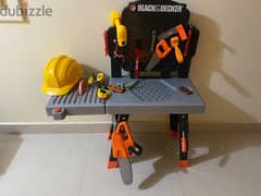 Black&Decker children battery operated carpentry set with full tools 0