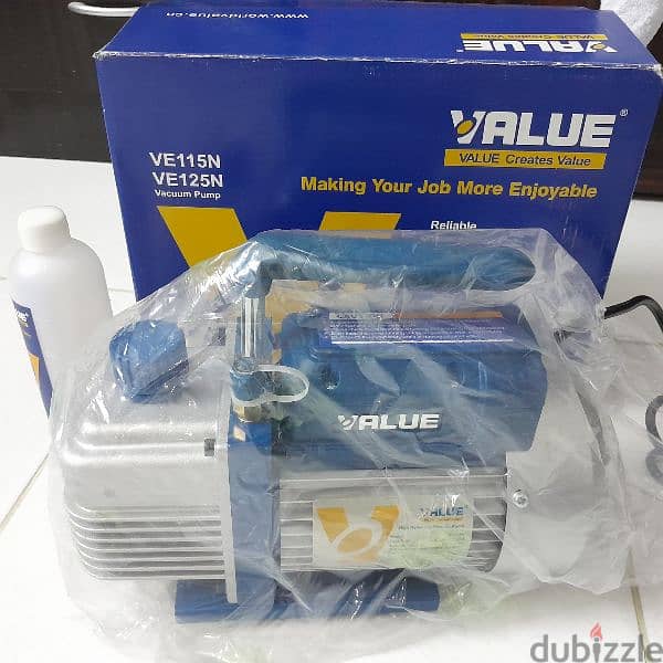 Vaccum pump VALUE 2CFM with Manifold gauge 0