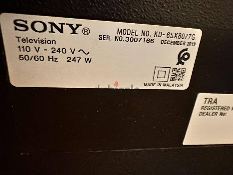 Sony 4k Smart 65 inch led for sale 4