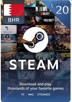 $20 steam (Bahraini account)