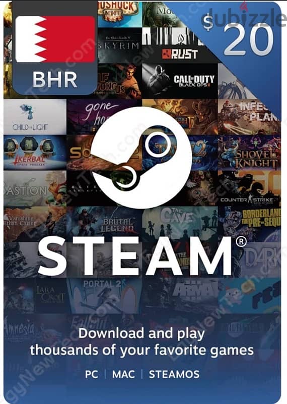 $20 steam (Bahraini account) 0