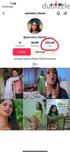 Tiktok Account for sale 30K Plus Followerrs 0