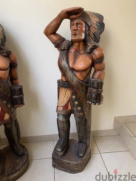 Two rare native American Indian vintage figure, big size 2