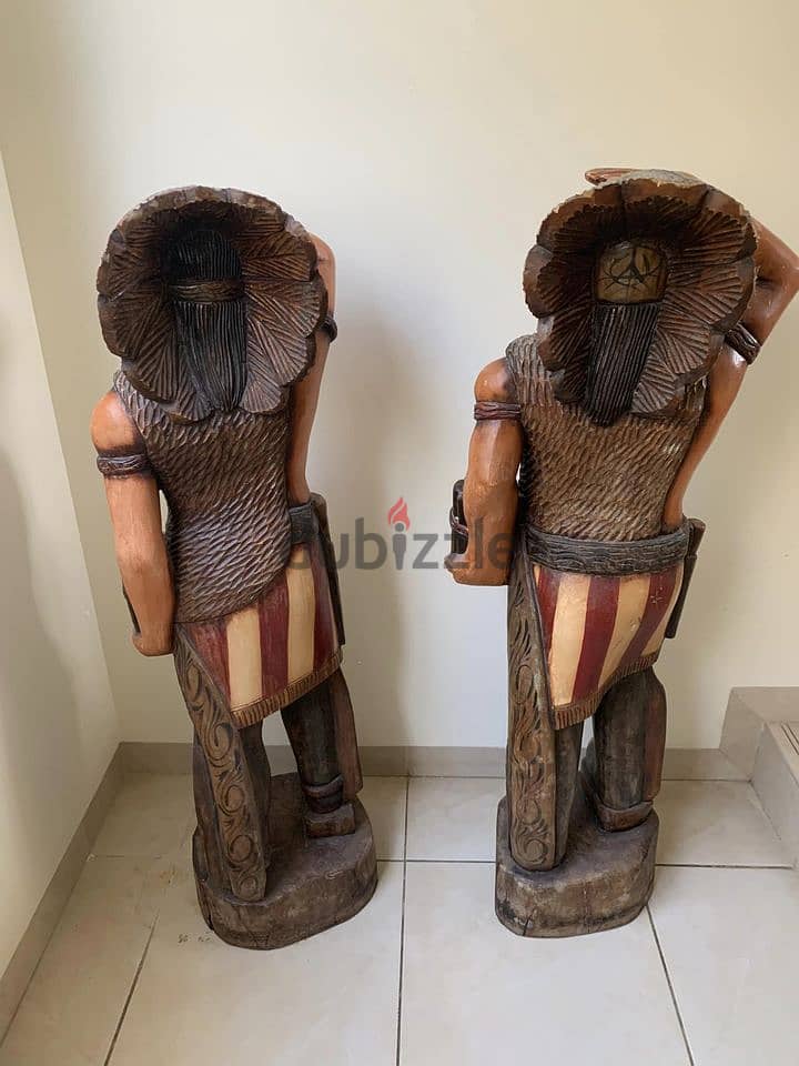 Two rare native American Indian vintage figure, big size 5