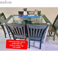 6 chair dinning table and other household items for sale with delivery 0