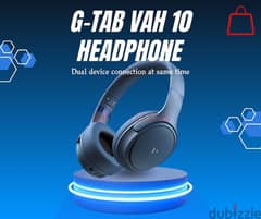 G-Tab VAH10 On Ear Headphone/ANC/HD Bass/Dual Device Connection