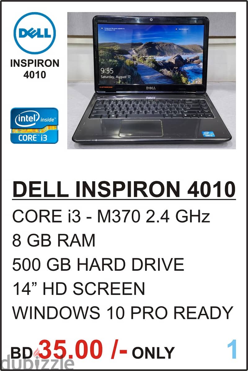 Special Offer DELL Core i3, i5, i7 Laptop Available Very Lowest Price 1