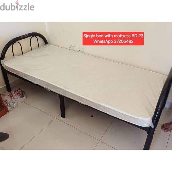 New condition queen size bed with Mattress and other items for sale 8