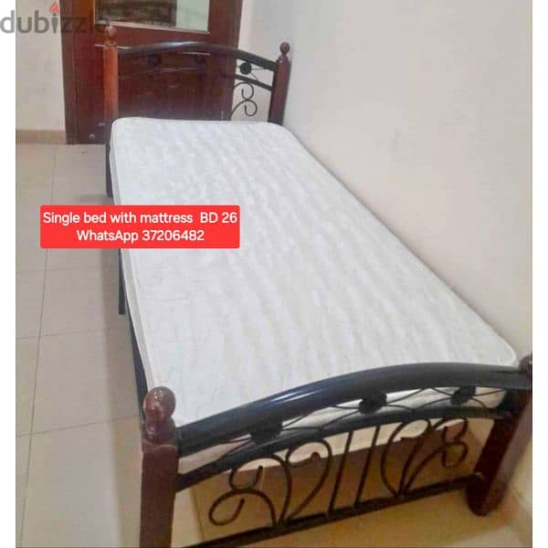 New condition queen size bed with Mattress and other items for sale 11