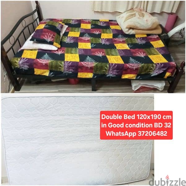 New condition queen size bed with Mattress and other items for sale 19