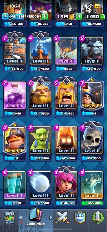 clash royale + clash of clans account for sale 4