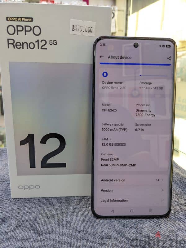 Oppo Reno 12 5g for sell 2