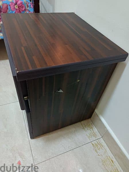 small desk or drawer of hard wood 1