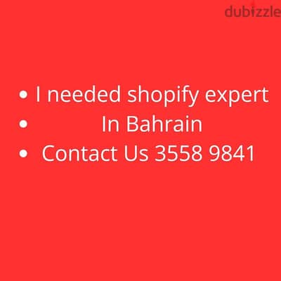 I need shopify expert