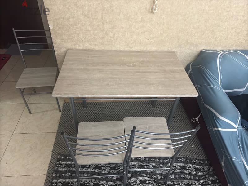 Table With 2 chair in good Condition for sale 1