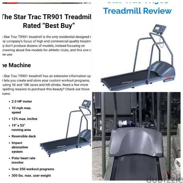 Star trac TR 901 treadmill Call 36460046 0