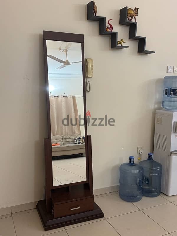 Dressing mirror with shelf (selling fast) 0