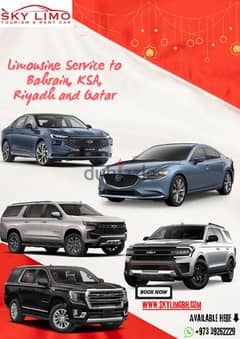 Limousine Service to Bahrain, KSA, Riyadh and Qatar 0