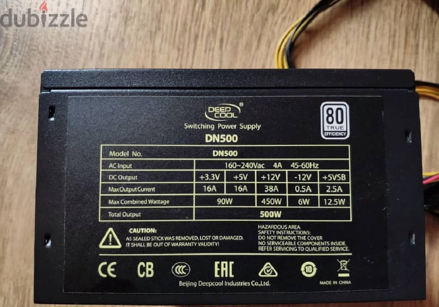 Deepcool DN500 Power Supply for Sale 0