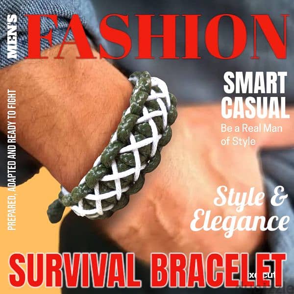 PARACORD WEAVED STYLISH BRACELET 0