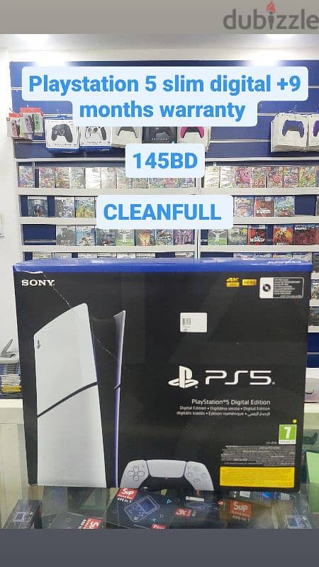 PS5 SLIM DIGITAL +9 months warranty 0