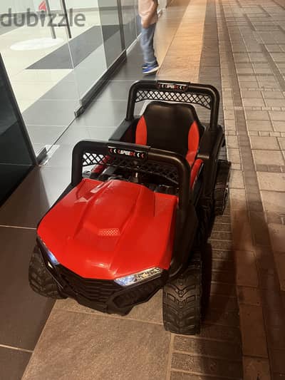 Red jeep