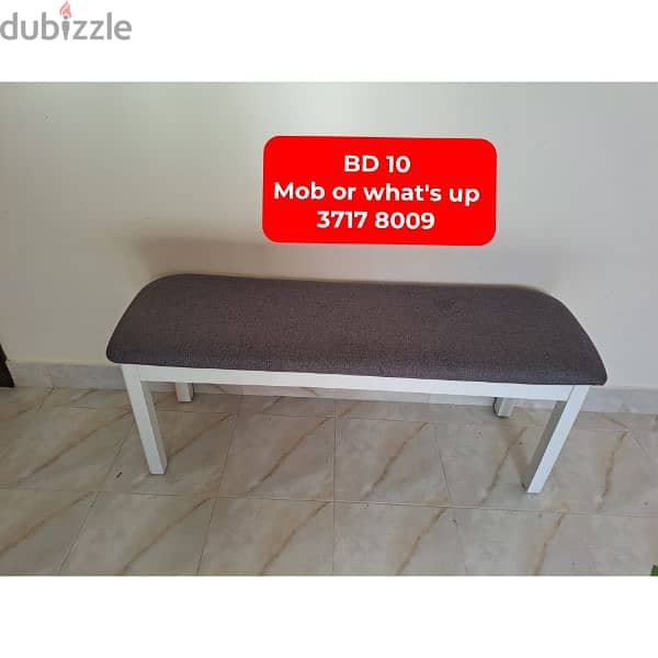 L shape Sofa bed with mattress and other household items for sale 13