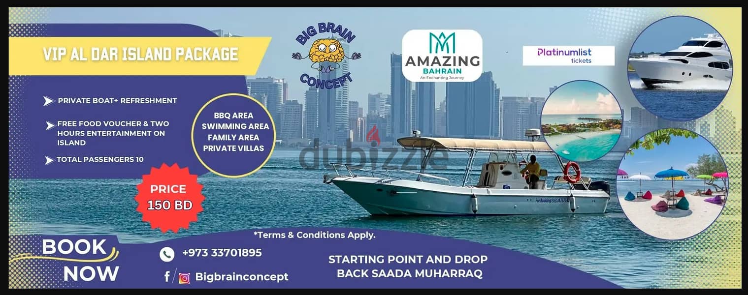 PRIVATE BOAT TRIP CITY TOUR STARTING FROM ONLY 2.5 BD 0