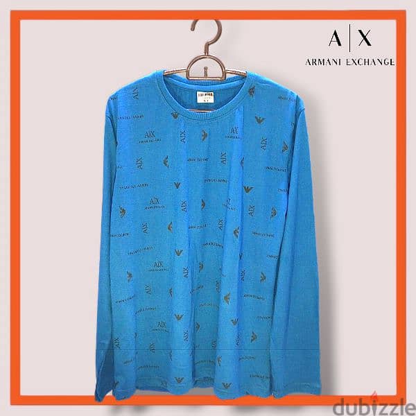 FULL SLEEVE BLUE T SHIRT ARMANI EXCHANGE 2