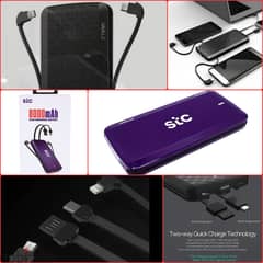 {New} Iwalk Scorpion Power Bank 8000mAh 3 ports 4 built-in Cables USB- 0