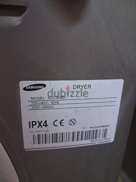 samsung Dryer 8. okg 6