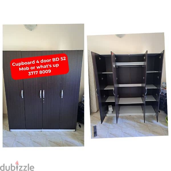 Cupboard 4 door and other household items for sale with delivery 0