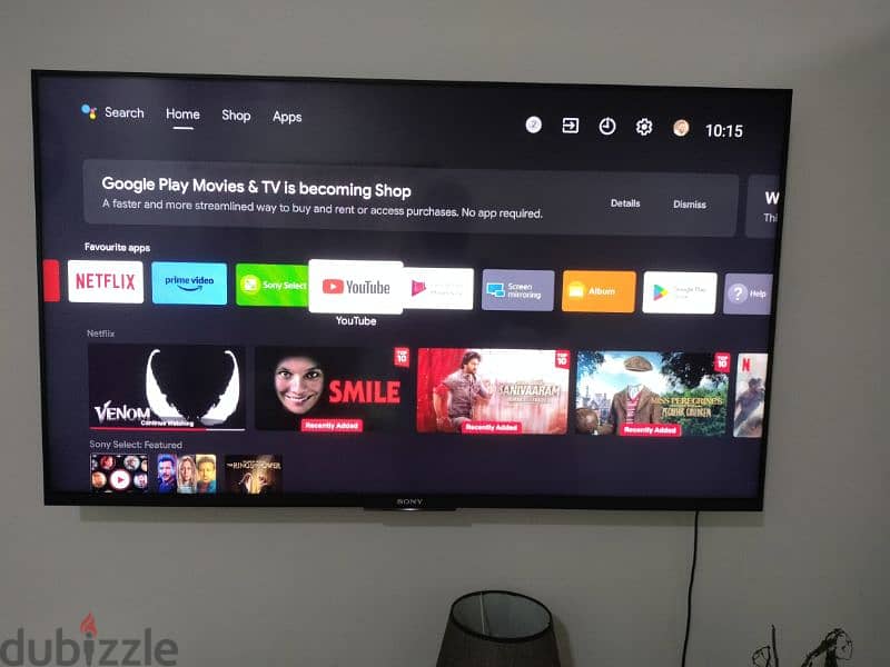 50 Inches Sony Bravia Smart TV with beautiful Glass TV table free 2