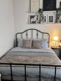 Used IKEA bed frame and mattress 0