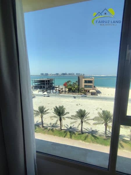 Fully Furnished flat 2 rooms with see view @ Amwaj 350 bd includes ewa 4