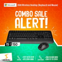 Microsoft 2000 Wireless Desktop (Keyboard and Mouse) - Limited Time 2 0