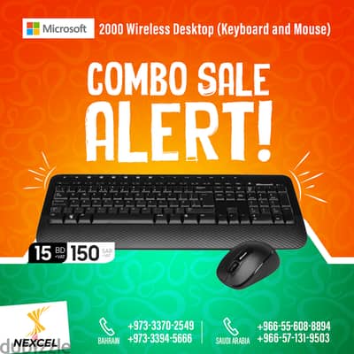 Microsoft 2000 Wireless Desktop (Keyboard and Mouse) - Limited Time 2