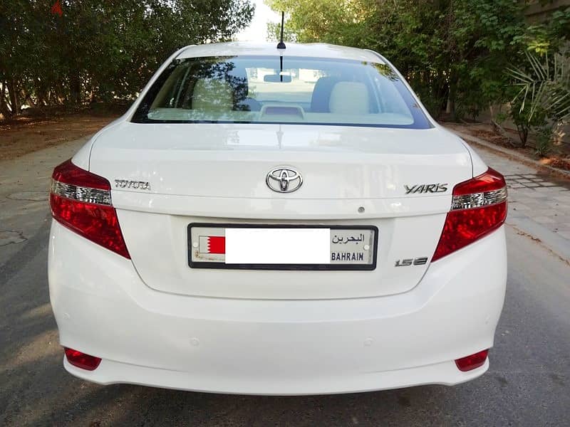 Toyota Yaris 1.5 L 2017 White Well Maintained Urgent Sale 1