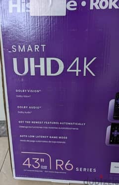 hi sense 43 smart uhd 4k tv for sale 0