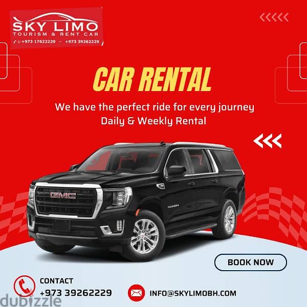 Suv & sedan daily& weekly basis rental 2