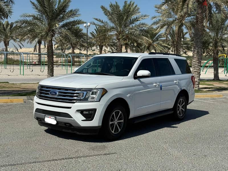 Ford Expedition XLT 2019 white 1