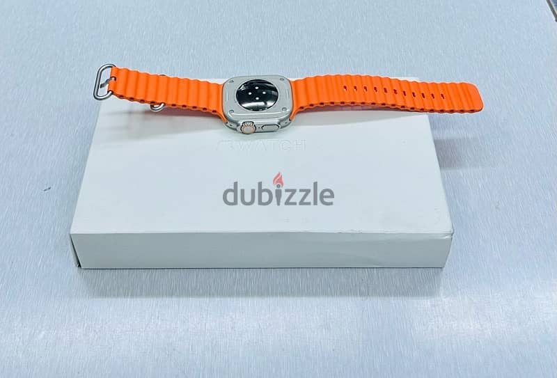 Apple Watch 2 49mm titanium Orange color with warranty  very good cond 2