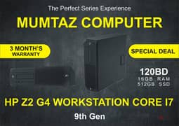 HP Z2 G4 Core i7 9th Gen 16GB Ram 512GB SSD Windows 11 0