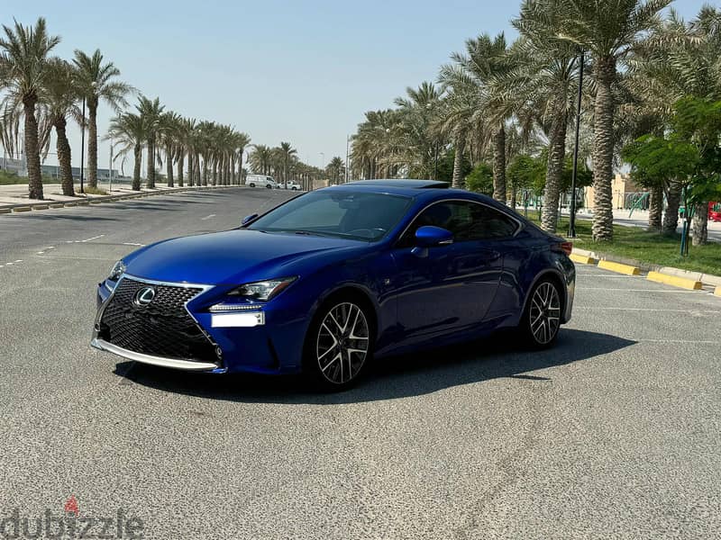 Lexus RC 350 2016 blue 1