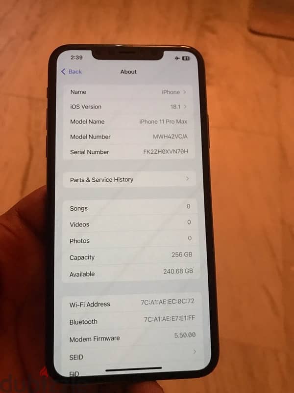 iphone 11 pro max 256gb 79% battery without any scratch 2