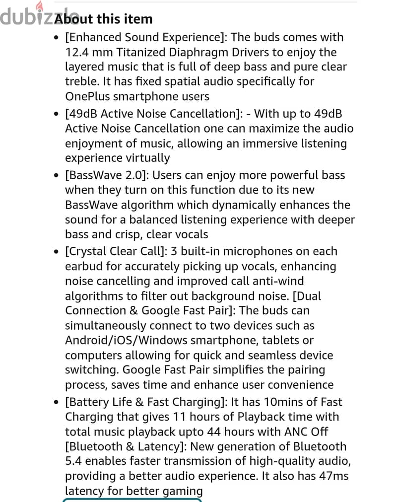 OnePlus-  44 hrs playback,3 mic,ANC, dual pairing 4