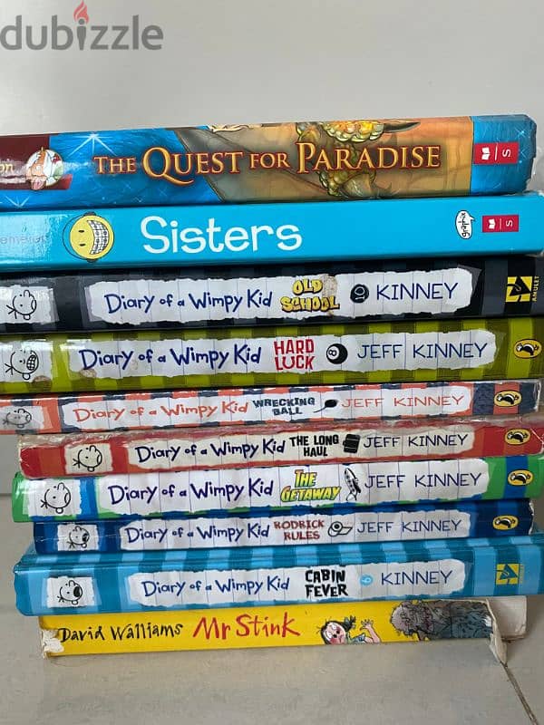 Wimpy Kid and other story books all 15bd 1