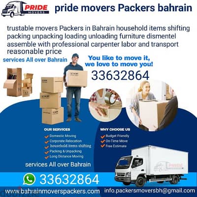 Pride movers & Packers All over bahrain As a best movers