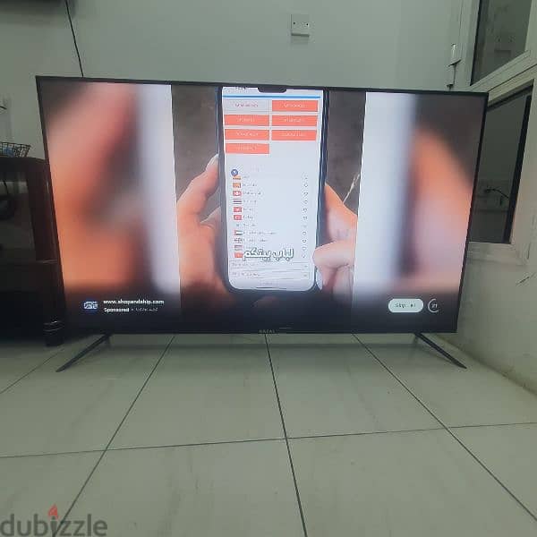 Gazal Android 55 inch 4k uhd smart ( 10 days rare used with warranty ) 0