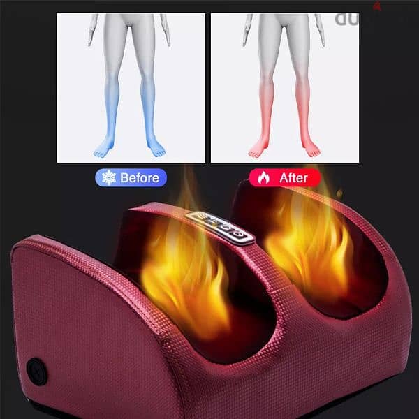 Electric Foot Massager Heating Shiatsu Kneading SPA Machine Calf Leg 4